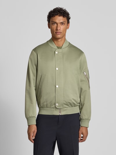 Marc O'Polo Regular Fit Fliegerjacke mit Baumwoll-Anteil - Marc O'Polo × DFB Travel Collection Oliv 4