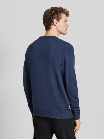 Montego Sweter z dzianiny z prążkowanymi wykończeniami Granatowy 5