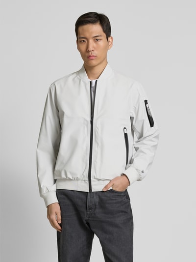 s.Oliver RED LABEL Regular Fit Blouson mit Stehkragen Hellgrau 4