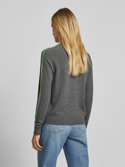 Jake*s Casual Gebreide pullover met ribboorden Donkergrijs gemêleerd - 5