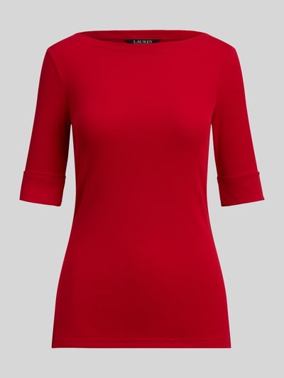 Lauren Ralph Lauren Slim Fit T-Shirt aus Baumwoll-Mix Modell 'JUDY' Rot 2