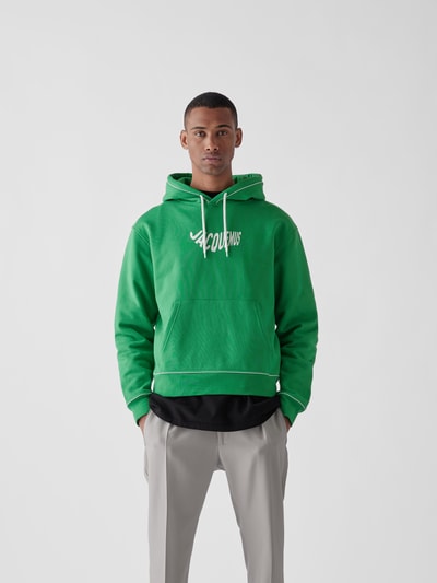 Jacquemus Hoodie mit Label-Print Gruen 4