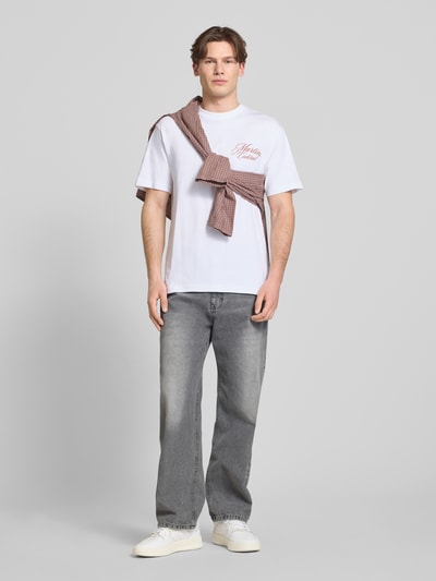 ONLY & SONS Regular Fit T-Shirt aus reiner Baumwolle Modell 'FRED' Weiss 1