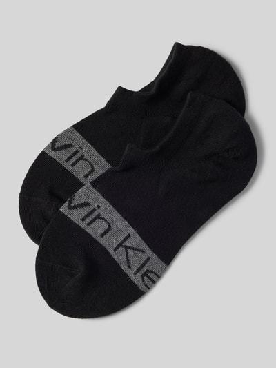 CK Calvin Klein Socken mit Label-Print im 2er-Pack Black 1