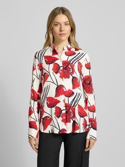 ETERNA Overhemdblouse met knoopsluiting Rood - 4