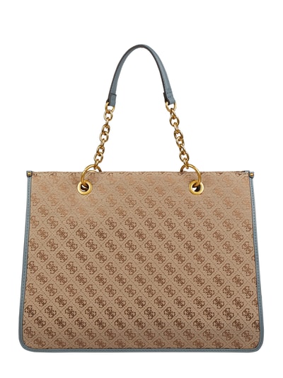 Guess Tote bag met logomotief, model 'Aileen'  Rookblauw - 3