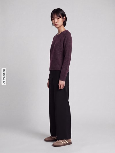 VERO MODA Regular Fit Pullover mit Rundhalsausschnitt Modell 'DOFFY' Dunkelrot 1
