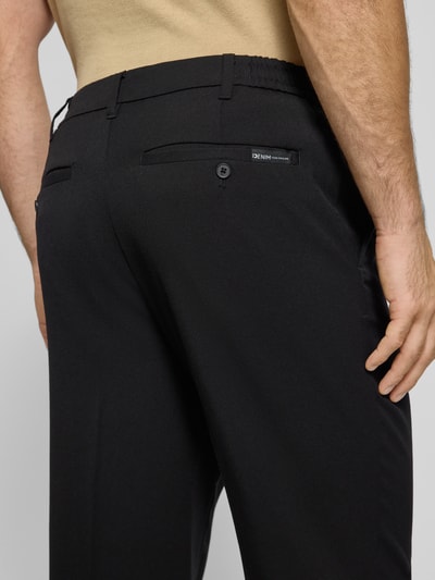 Tom Tailor Denim Chinosy o luźnym kroju z dodatkiem wiskozy BLACK 3
