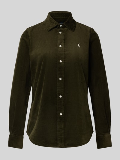 Polo Ralph Lauren Overhemdblouse met labelstitching Olijfgroen - 2