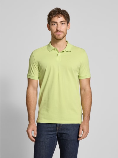 BOSS Koszulka polo o kroju regular fit z czystej bawełny model ‘PALLAS’ Neonowy zielony 4