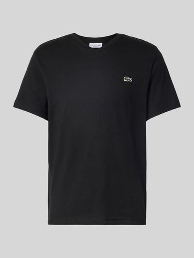 Lacoste Regular Fit T-Shirt aus reiner Baumwolle Black 2