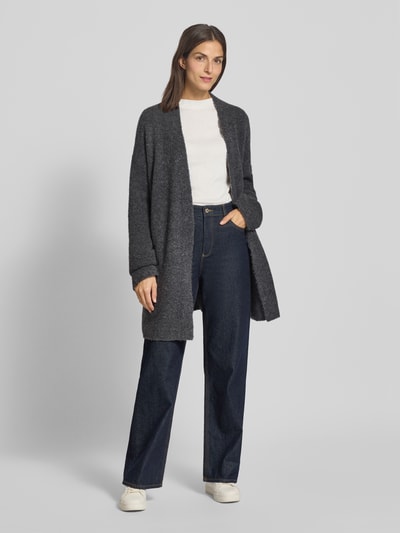 Marc O'Polo Regular fit cardigan van scheerwolmix  Donkergrijs gemêleerd - 1