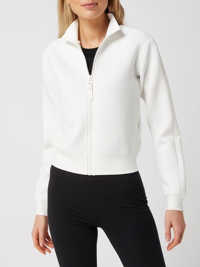 Guess Activewear Bluza rozpinana ze scuby model ‘Allie’  Écru 4