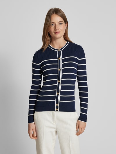 Gant Strickjacke mit Knopfleiste Marine 4