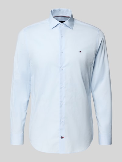 Tommy Hilfiger Tailored Koszula biznesowa o kroju slim fit z kołnierzykiem typu kent Błękitny 2