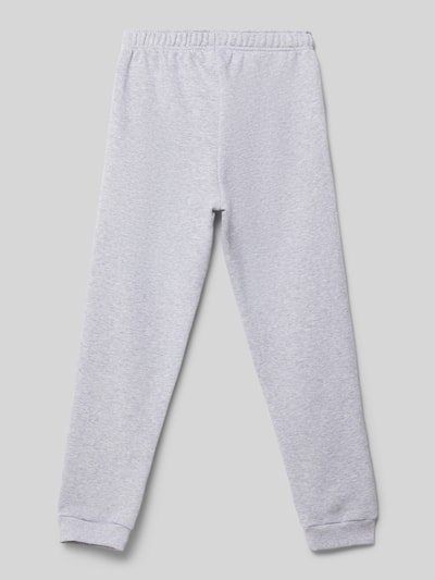 Lacoste Sweatpants met logostitching Middengrijs gemêleerd - 3