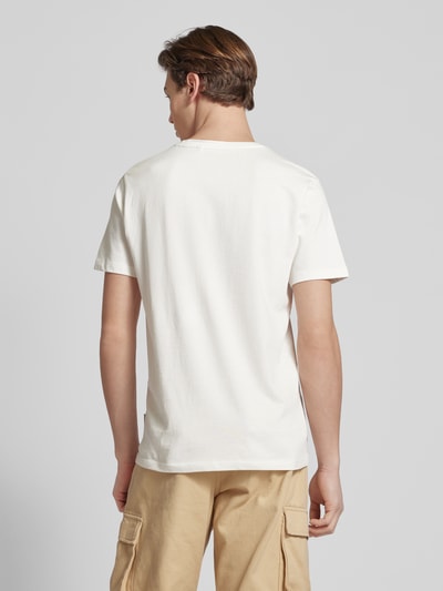 Blend T-shirt met motief- en statementprint Offwhite - 5