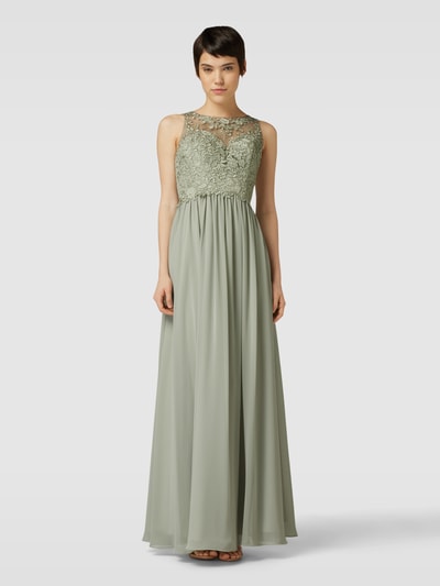 Laona Abendkleid mit floraler Spitze Mint 4