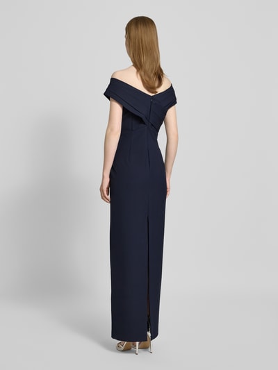 Lauren Ralph Lauren Avondjurk met V-hals, model 'IRENE' Donkerblauw - 5