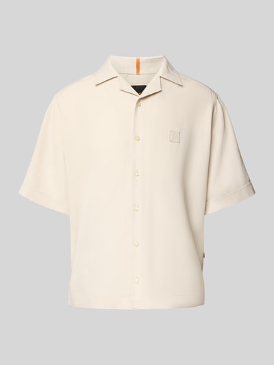 BOSS Orange Relaxed fit vrijetijdsoverhemd van lyocellmix, model 'LAPISY' Zand - 2