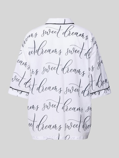 Christian Berg Woman Pyjama-Oberteil mit Reverskragen Weiss 3