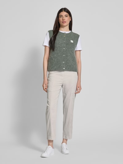 TONI Regular fit joggingbroek met verkort model, model 'Sue' Lichtgrijs - 1