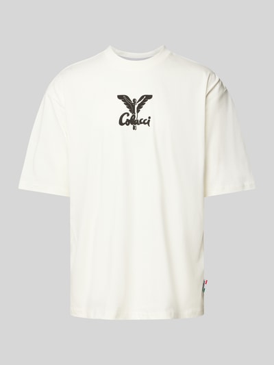 CARLO COLUCCI T-shirt met labelprint Offwhite - 2