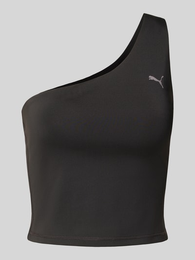 PUMA Tanktop mit One-Shoulder-Träger und Logo-Print Black 2
