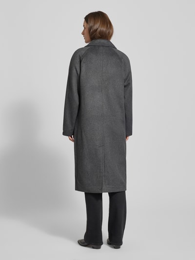 Vero Moda Relaxed Fit Wollmantel mit doppelreihiger Knopfleiste Modell 'HARPER' Dunkelgrau 5