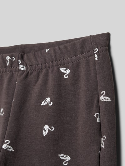 Blue Seven Regular Fit Leggings mit Allover-Motiv-Print Graphit 2