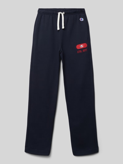 CHAMPION Sweatpants met logostitching Marineblauw - 1