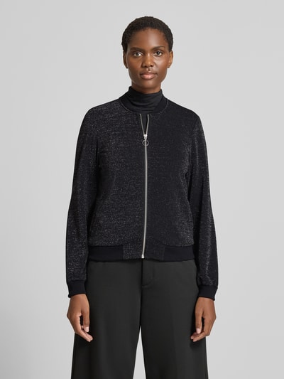 VERO MODA Regular Fit Bomberjacke mit College-Kragen Modell 'BERLIN' Black 4