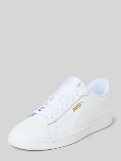 PUMA Sneaker aus Leder mit Schnürung Modell 'Smash 3.0' Weiss 1