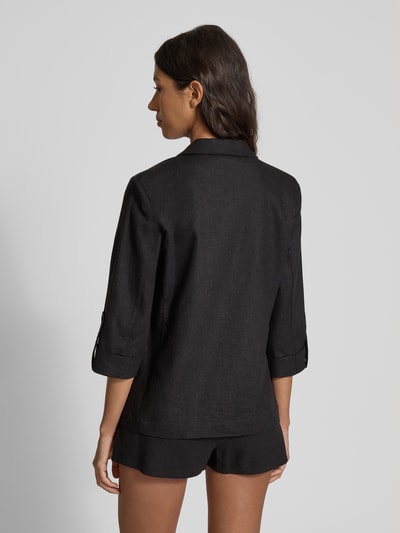 Only Loose Fit Blazer aus Viskose-Leinen-Mix Modell 'CARO' Black 5