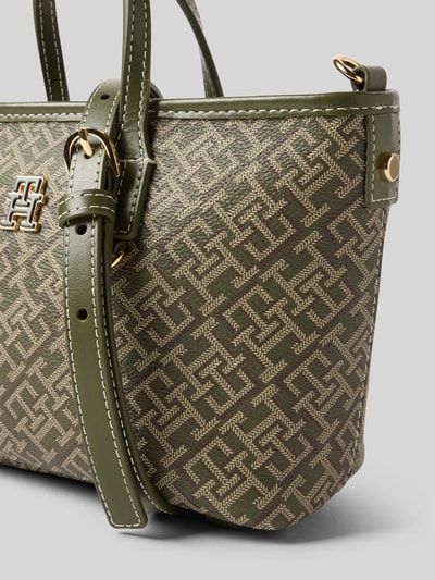 Tommy Hilfiger Torba z uchwytem i aplikacjami ze skóry Limonkowy 3