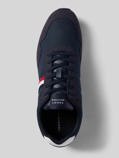 Tommy Hilfiger Sneakers in effen design met contraststrepen Marineblauw gemêleerd - 3