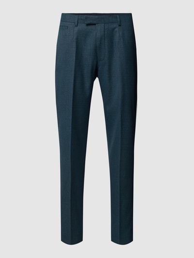 Strellson Slim fit pantalon in gemêleerde look, model 'Kynd' Petrol - 2