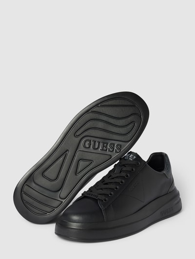 Guess Sneakers met leren patches, model 'ELBA' Zwart - 3