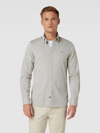 Tommy Hilfiger Slim fit zakelijk overhemd met button-downkraag Groen - 4