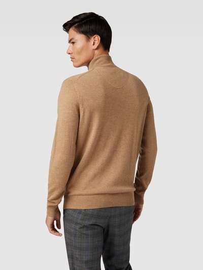 Fynch-Hatton Gebreide pullover met opstaande kraag Camel - 5