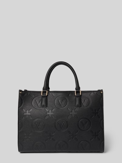 VALENTINO BAGS Torebka z fakturowanym wzorem z logo model ‘SAMBA’ Czarny 3