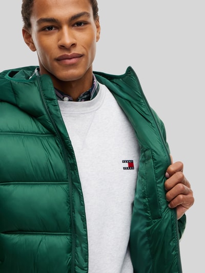 Tommy Jeans Regular Fit gewatteerd jack met capuchonkraag Donkergroen - 6