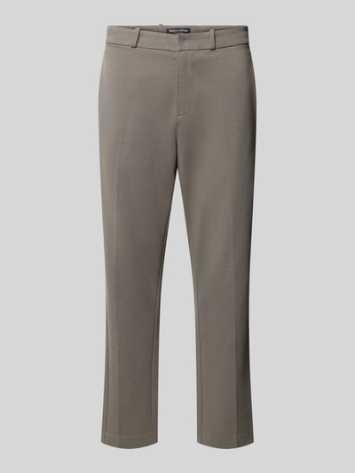 Produktfoto, graue Regular Fit Sweathose aus Baumwoll-Mix von Marc O'Polo, strukturierte Oberfläche, lockere Passform, Herren Sweathose