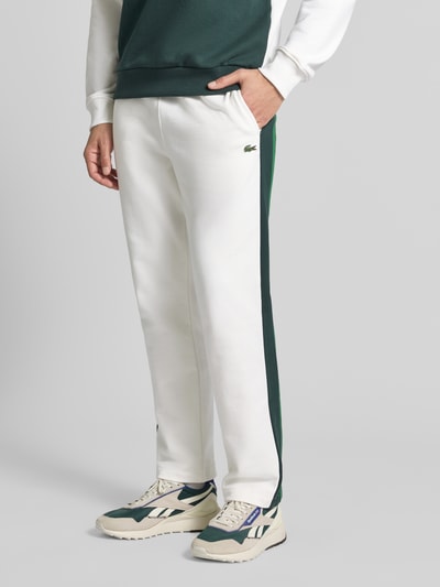 Lacoste relaxed fit sweatpants van puur katoen model 'XH9800-00' Offwhite - 4