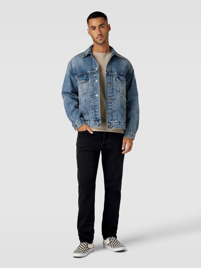 Jack & Jones Jeansy o kroju comfort fit w jednolitym kolorze model ‘MIKE’ Czarny 1