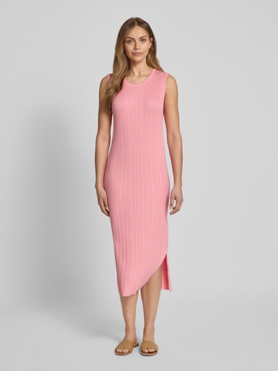 Christian Berg Woman Strickkleid mit Strukturmuster Pink 4