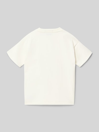 Produktfoto, Relaxed Fit T-Shirt aus reiner Baumwolle van Polo Ralph Lauren Teens, effen, kort mouw, ronde hals, fijnrib, katoen, achteraanzicht