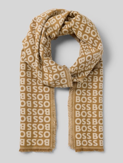 BOSS Sjaal van pure viscose, model 'TADIC' Beige - 1