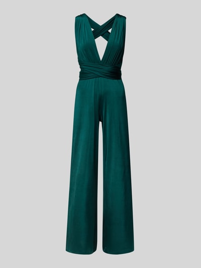 Rose Avenue Jumpsuit met V-hals Flessengroen - 2