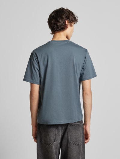 Jack & Jones T-Shirt mit Label-Print Modell 'VESTERBRO' Petrol 5